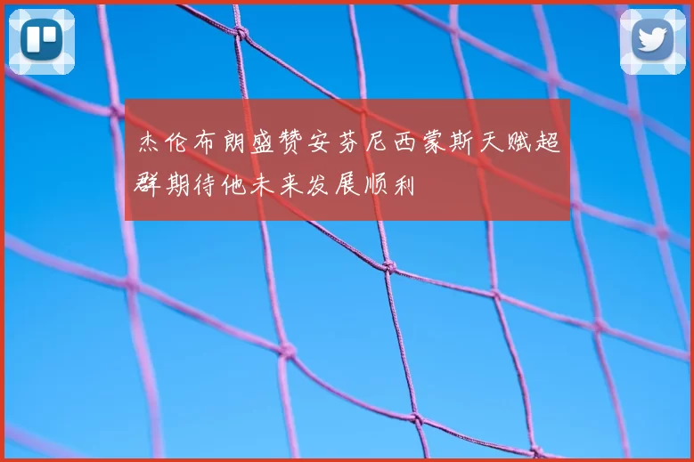 杰伦布朗盛赞安芬尼西蒙斯天赋超群期待他未来发展顺利