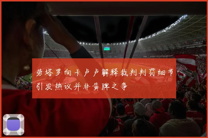 劳塔罗向卡卢卢解释裁判判罚细节引发热议并非黄牌之争